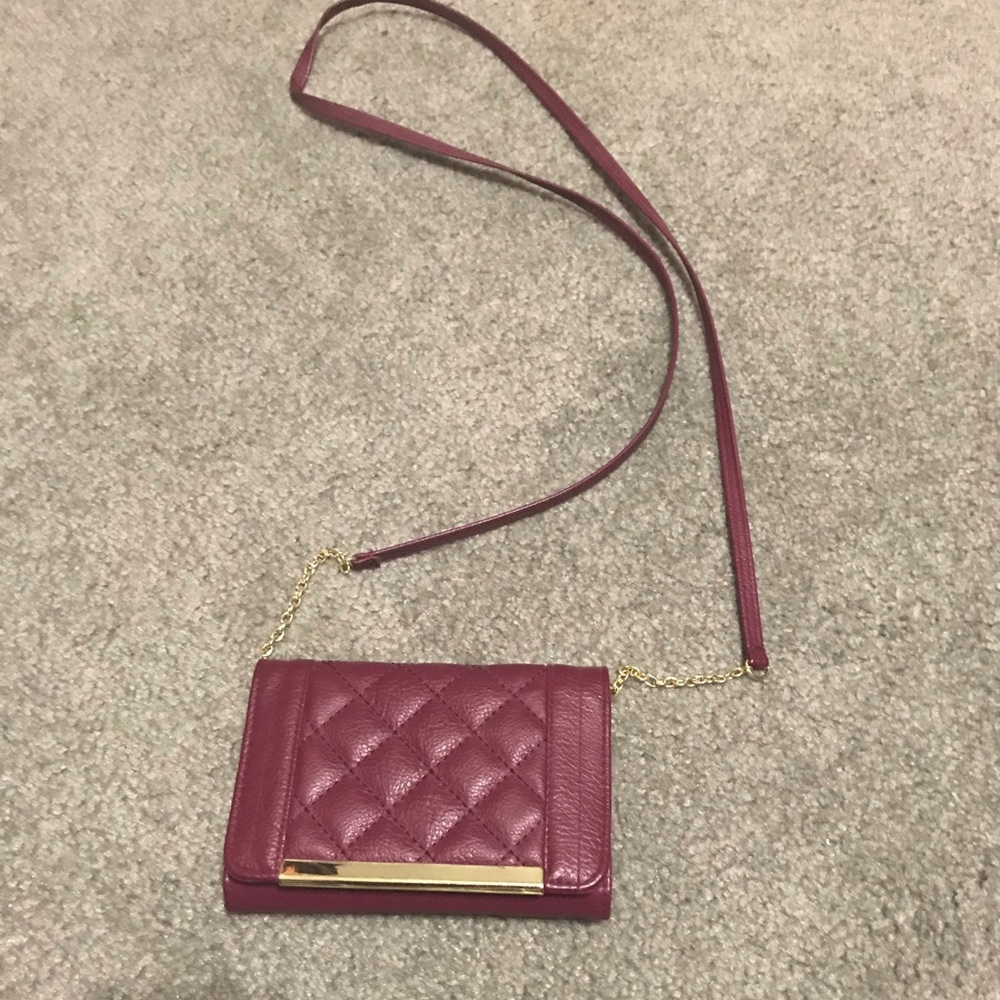 Maroon satchel